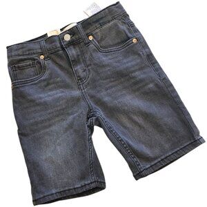 🏷️ NWT 🏷️ Boy's LEVI'S Black Denim Slim Jean Shorts sz  12   🏷️ NWT  🏷️